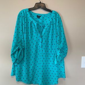 Torrid women’s blouse with hearts